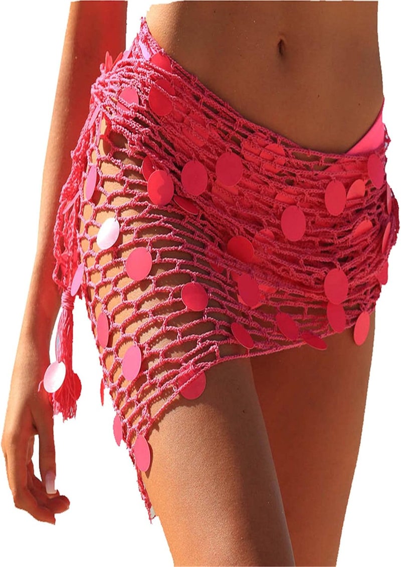 Ldcx Green Swimwear Cover Up Crochet Sarong,Sexy Fashion Beach Hand Crochet Shawl Capelet Fishnet Net Skirt.(SJJ42) - Image 1